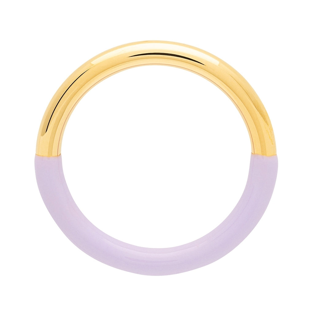 LULU Copenhagen Double Color Ring gold plated Rings Purple