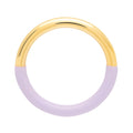 Double Color Ring gold plated - Purple