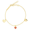 Endless Love Bracelet - gold plated - Passion Red