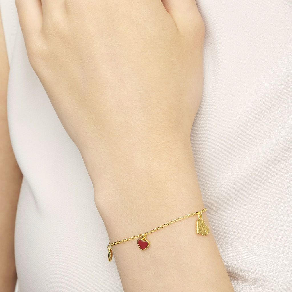 LULU Copenhagen Endless Love Bracelet - silver plated Bracelets Passion Red