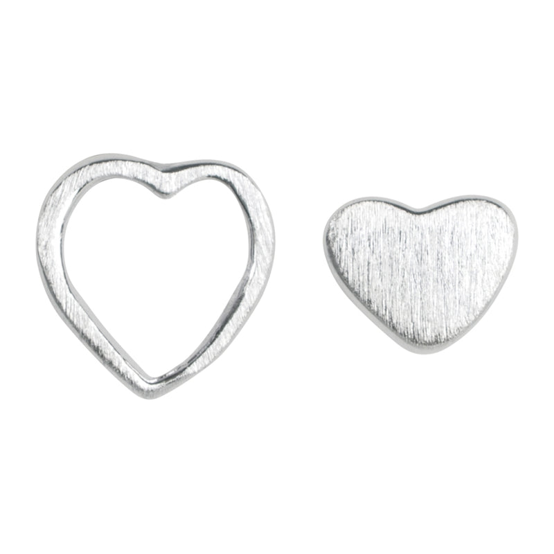 LULU Copenhagen Family Love Earrings pair brushed Earrings, pairs Silver