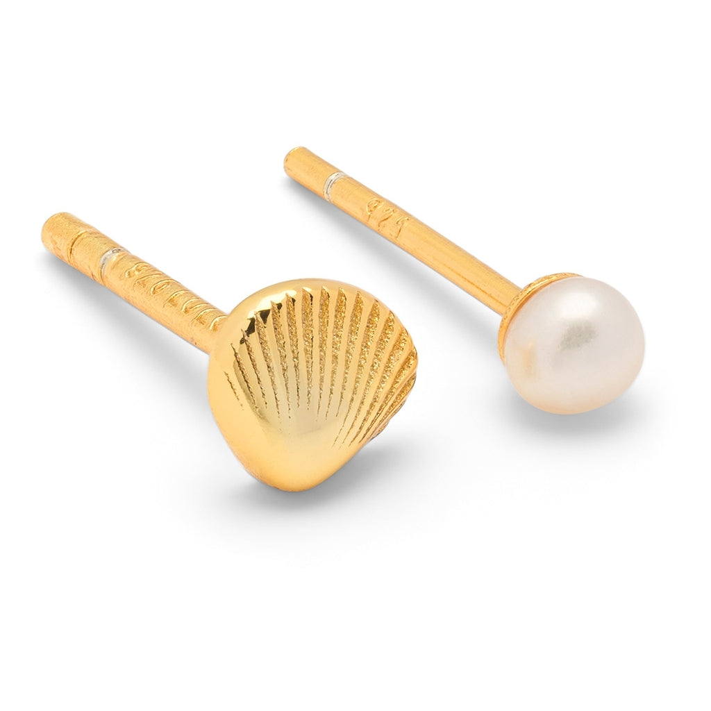 LULU Copenhagen Family Sea earrings pair Earrings, pairs Gold plated
