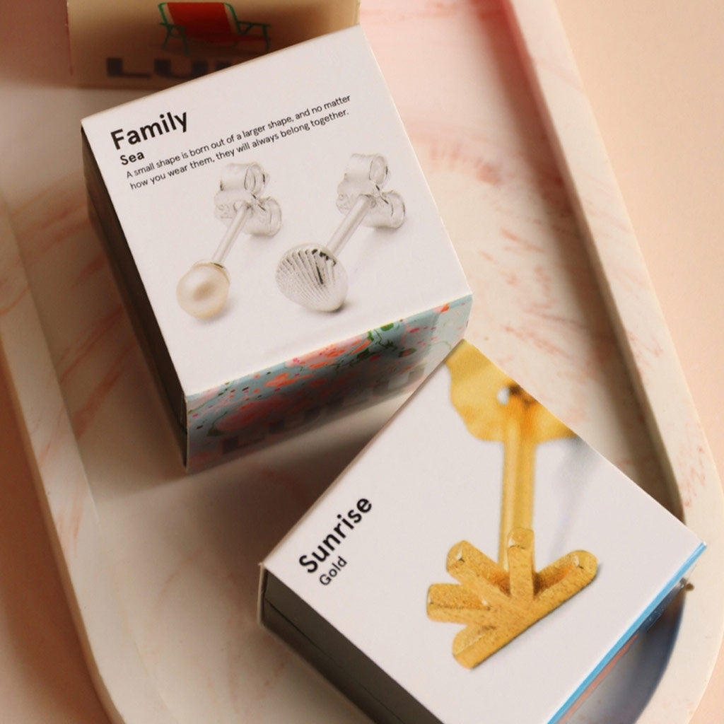 LULU Copenhagen Family Sea earrings pair Earrings, pairs Silver