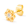 Flake earring 1 pcs - Gold plated