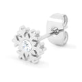 Flake earring 1 pcs - Silver Plated
