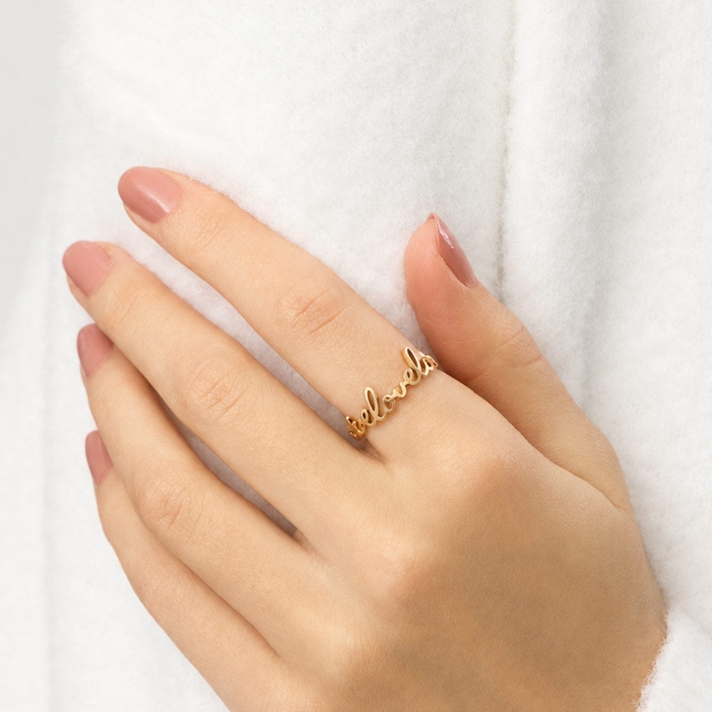 LULU Copenhagen For My Love Ring Rings Gold plated