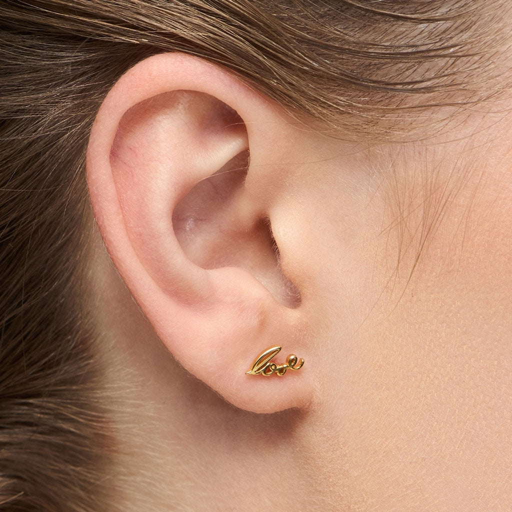 LULU Copenhagen For My Love earring 1 pcs Ear stud, 1 pcs Gold plated