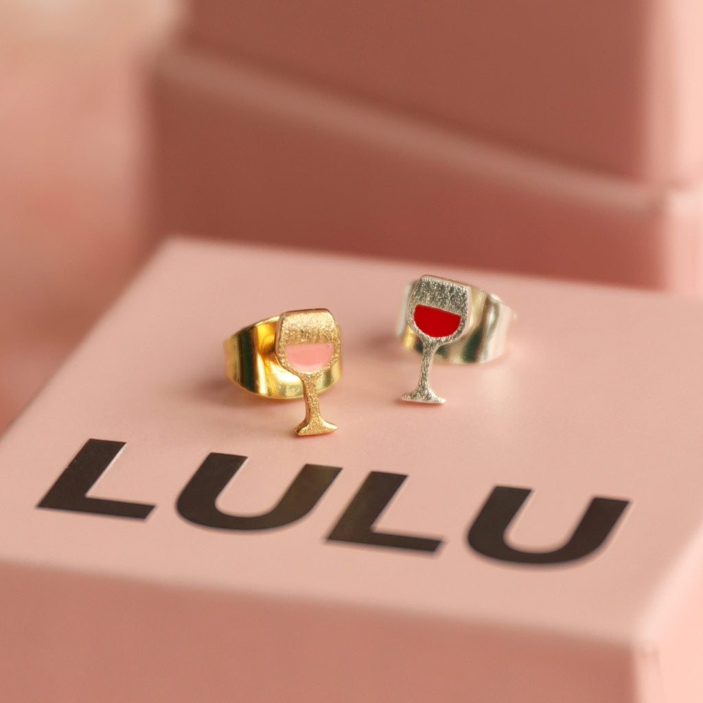 LULU Copenhagen Friday Rosé earring 1 pcs Ear stud, 1 pcs Gold plated
