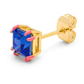 Gala Crystal Bling earring 1 pcs - Capri Blue/Pink