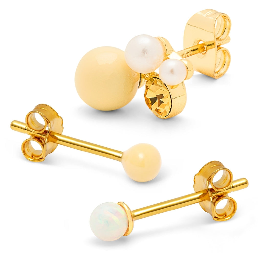 LULU Copenhagen Gift Collection, When Life Gives You Lemons Gift Collection Gold plated