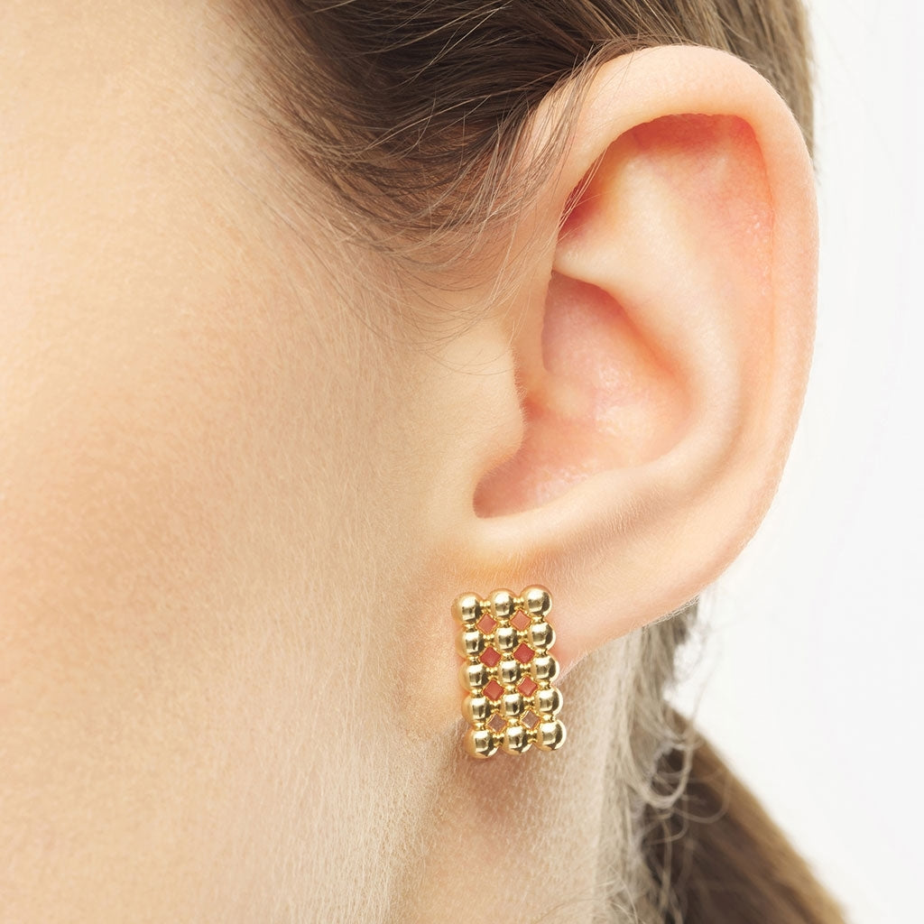 LULU Copenhagen Glamour earring 1 pcs Ear stud, 1 pcs Gold plated