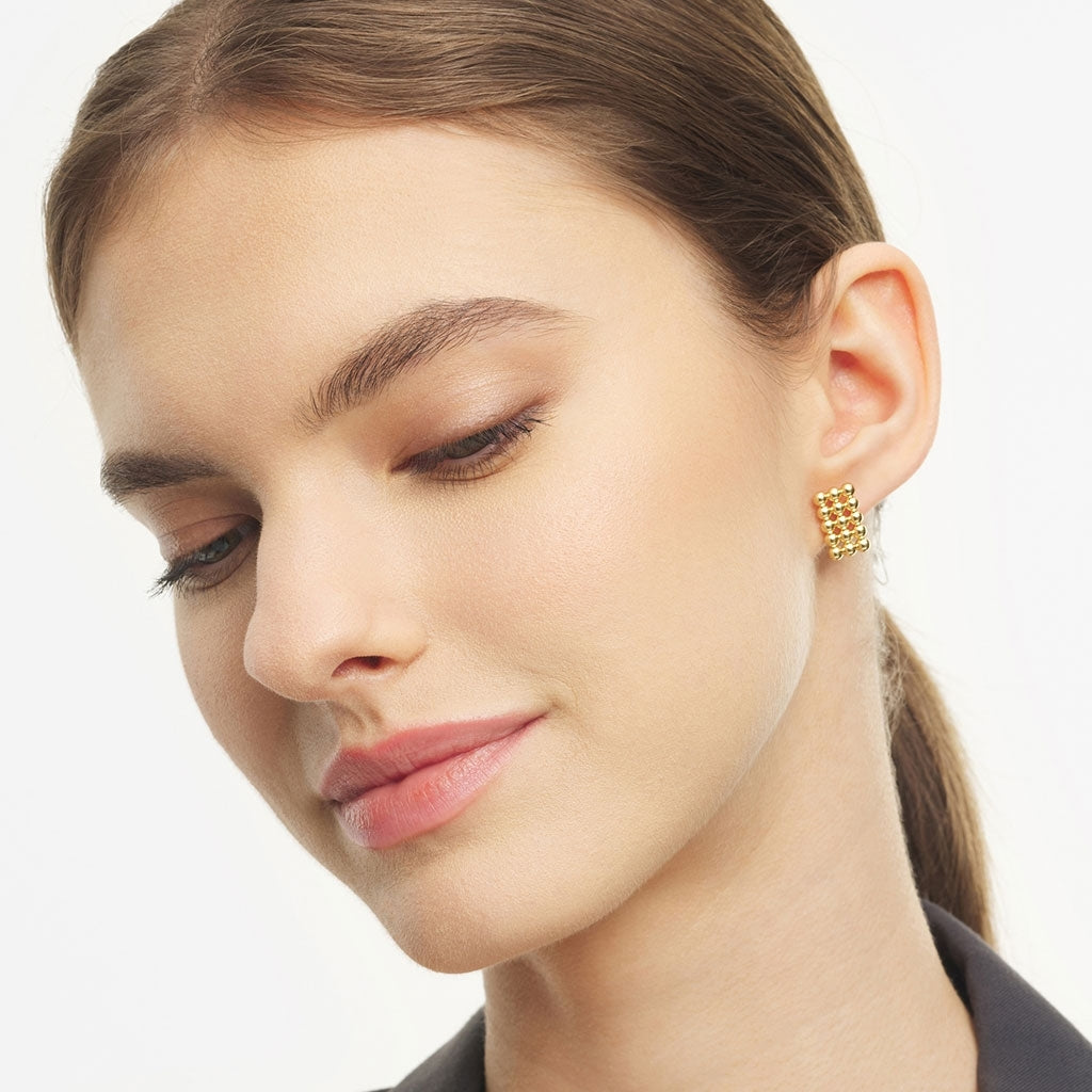 LULU Copenhagen Glamour earring 1 pcs Ear stud, 1 pcs Gold plated