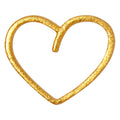 Happy Heart 1 pcs - Gold plated