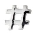 Hashtag 1 pcs - Silver