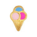 Ice cone 1 pcs - Gold plated