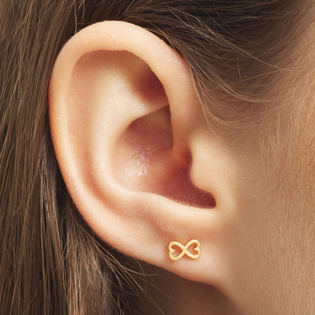 LULU Copenhagen Infinite Love earring 1 pcs Ear stud, 1 pcs Gold plated