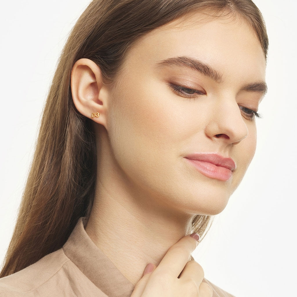 LULU Copenhagen Infinite Love earring 1 pcs Ear stud, 1 pcs Gold plated