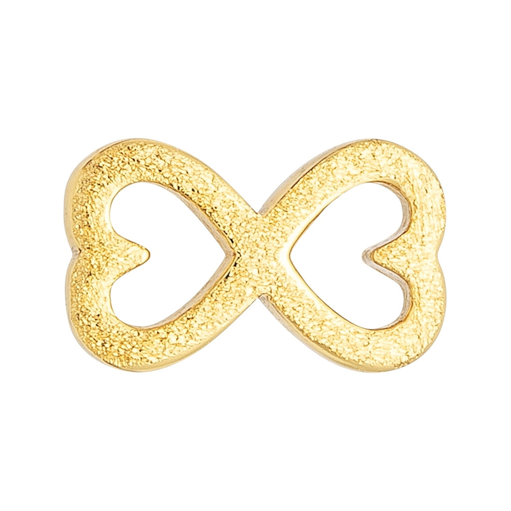 LULU Copenhagen Infinite Love earring 1 pcs Ear stud, 1 pcs Gold plated