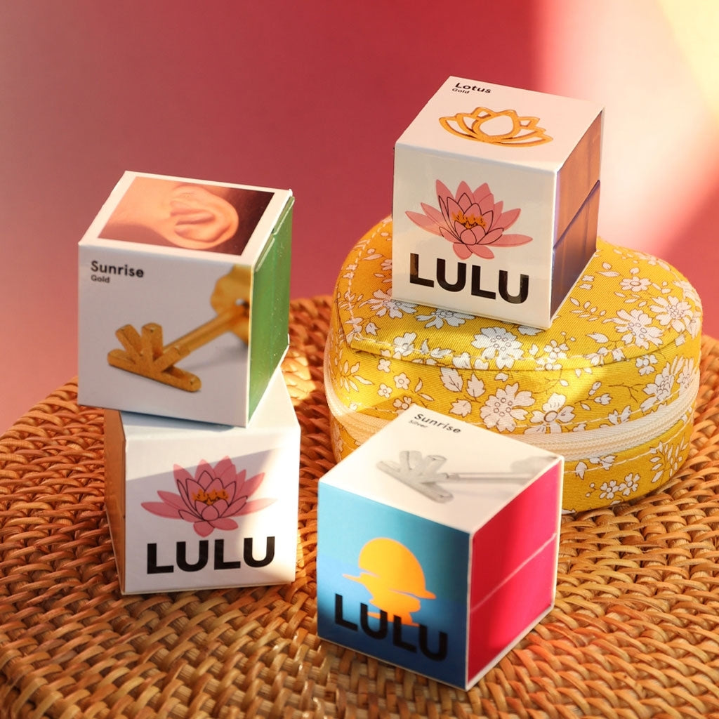 LULU Copenhagen Lotus earring 1 pcs Ear stud, 1 pcs Gold plated