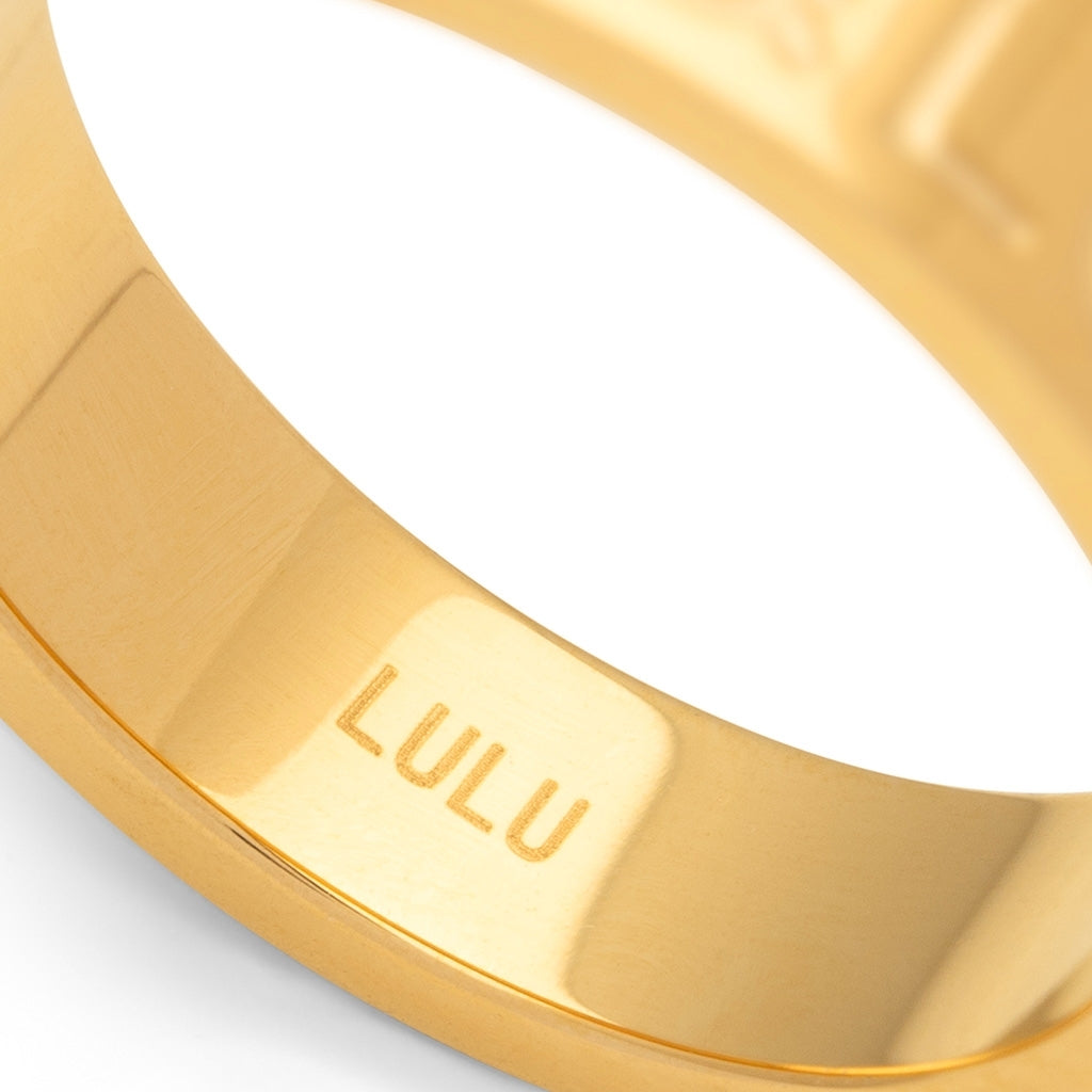 LULU Copenhagen-Love & Cake Ring - Gold Plated-{StyleType