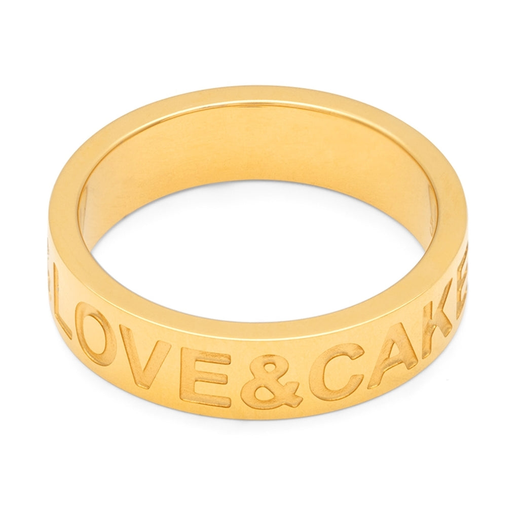 LULU Copenhagen-Love & Cake Ring - Gold Plated-{StyleType