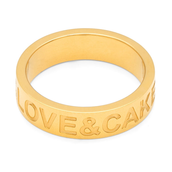 LULU Copenhagen-Love & Cake Ring - Gold Plated-{StyleType