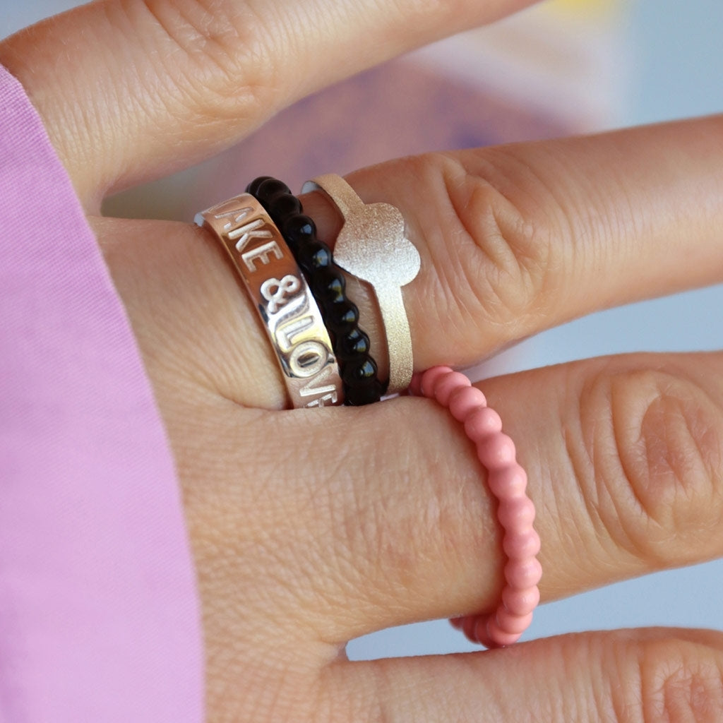 LULU Copenhagen Love & Cake Ring - silver Rings Silver