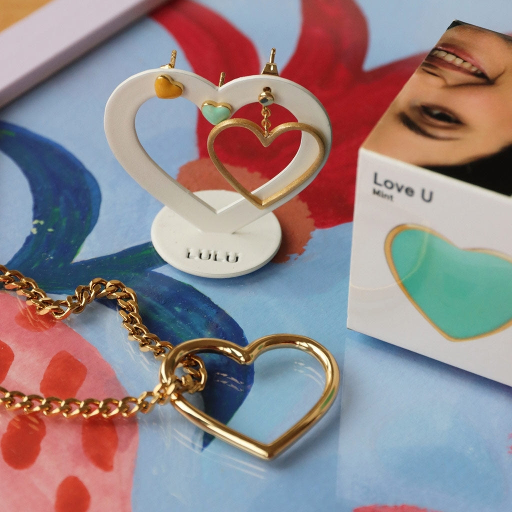 LULU Copenhagen Love Free earring 1 pcs Ear stud, 1 pcs Gold plated