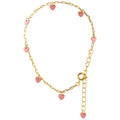 Love U Bracelet gold plated - Burnt Coral
