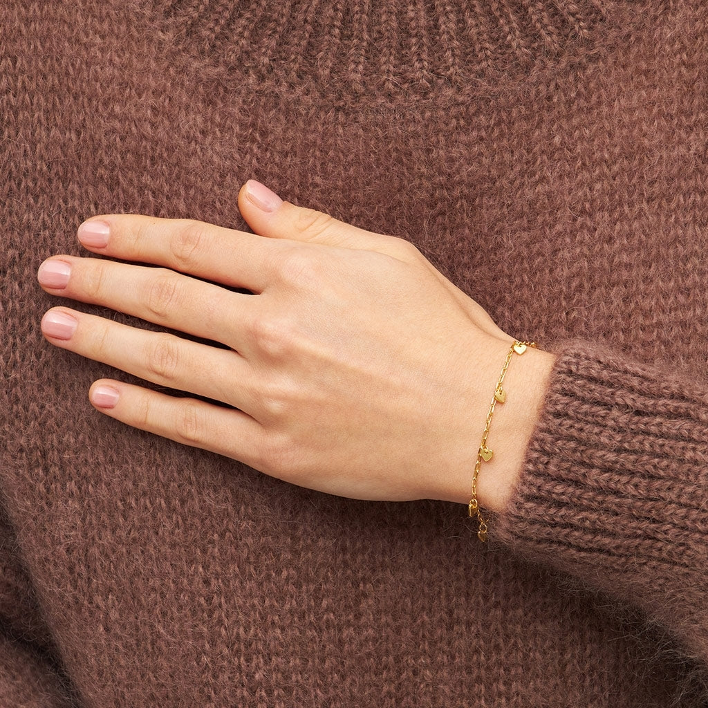 LULU Copenhagen Love U Bracelet gold plated Bracelets Gold plated