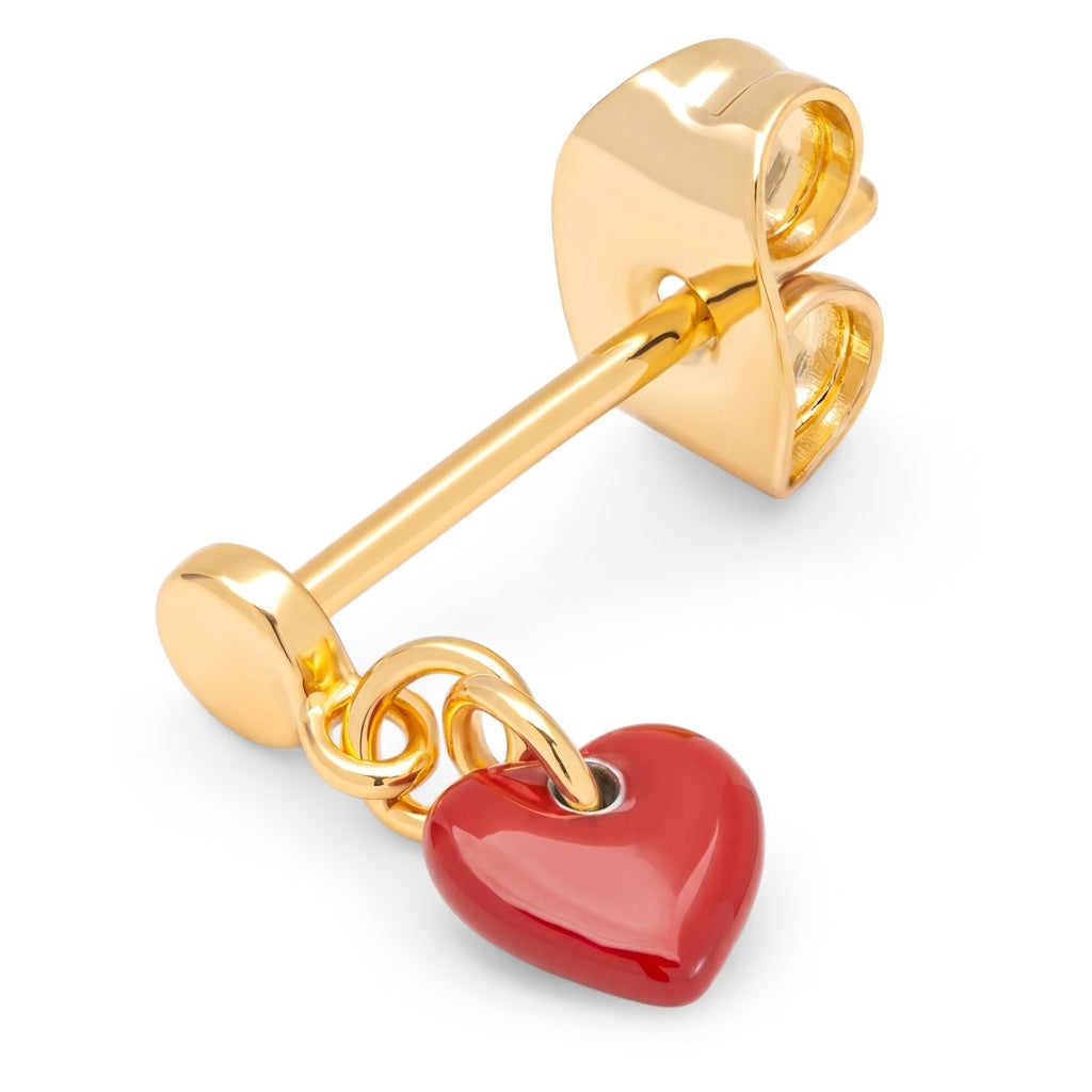 LULU Copenhagen Love U Dangling earring 1 pcs Ear stud, 1 pcs Passion Red