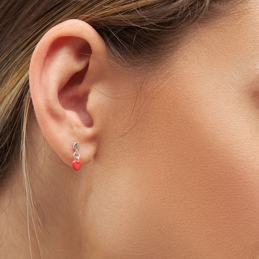 LULU Copenhagen Love U Dangling earring 1 pcs Ear stud, 1 pcs Lipstick Red