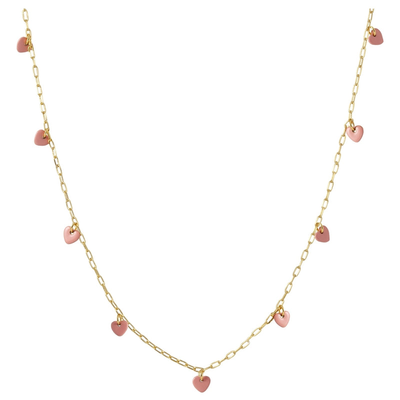 LULU Copenhagen Love U Necklace gold plated Necklaces Burnt Coral