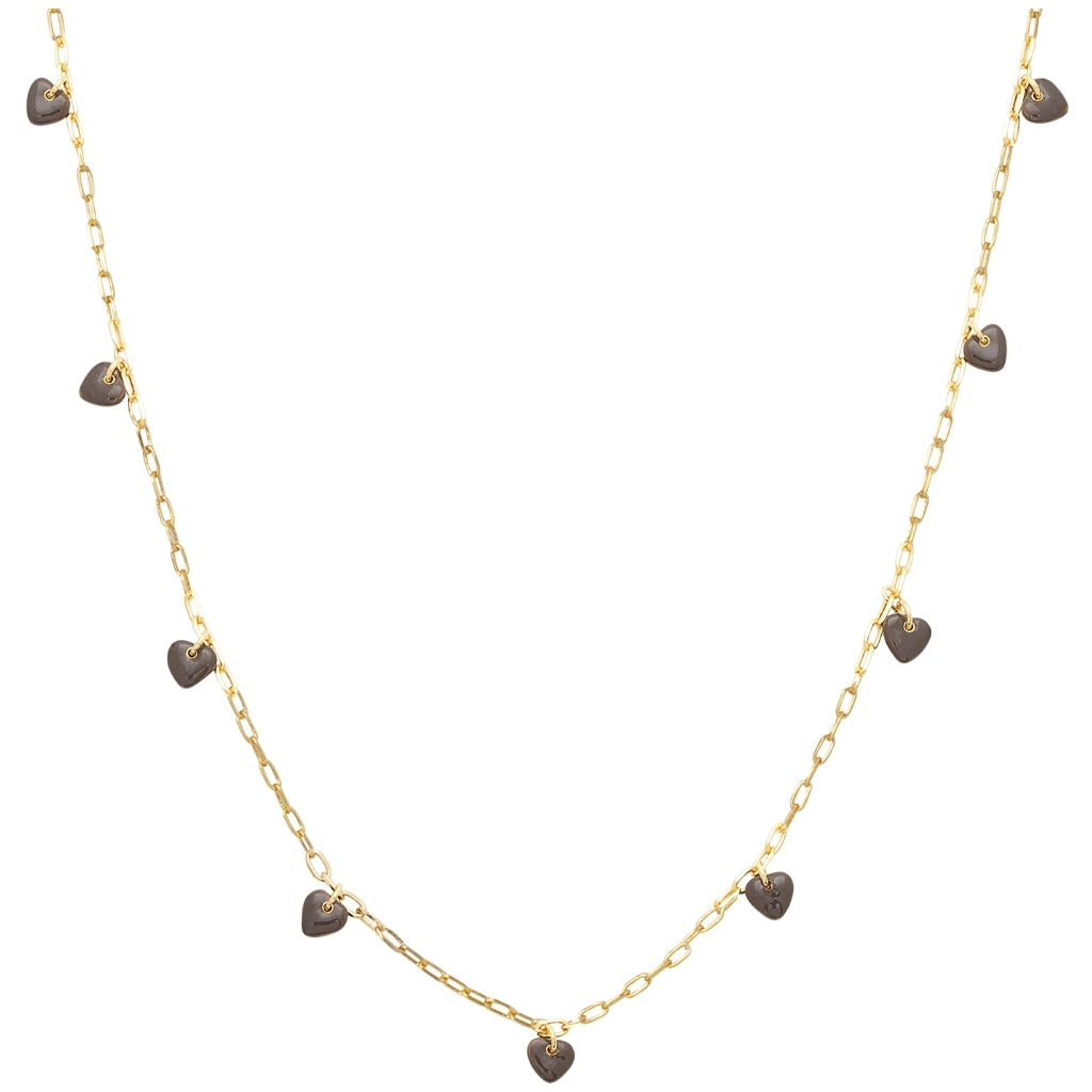 LULU Copenhagen Love U Necklace gold plated Necklaces Cocoa Powder