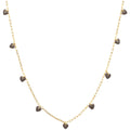 Love U Necklace gold plated - Cocoa Powder