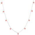 Love U Necklace silver plated - Burnt Coral