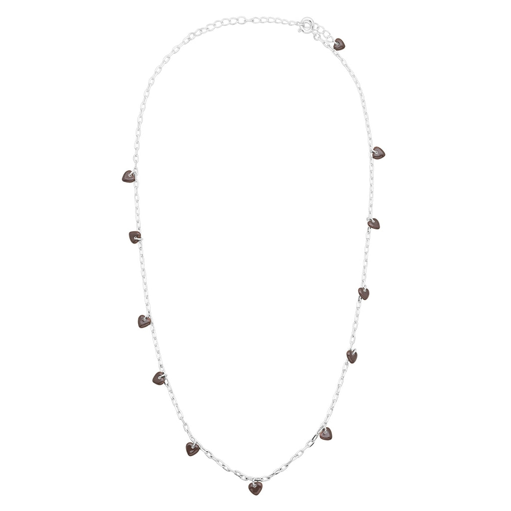 LULU Copenhagen Love U Necklace silver plated Necklaces Cocoa Powder