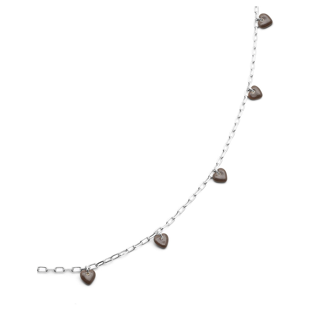 LULU Copenhagen Love U Necklace silver plated Necklaces Cocoa Powder