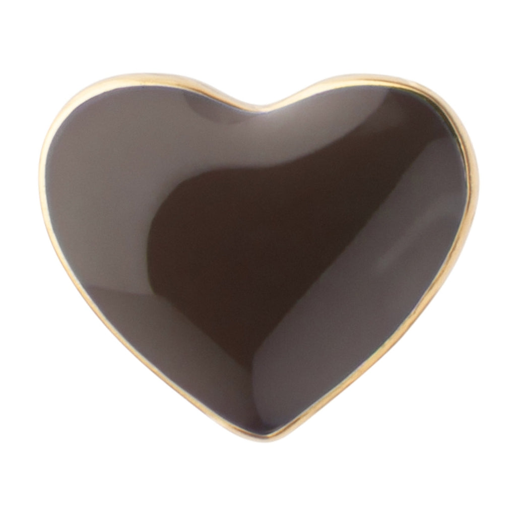 LULU Copenhagen Love U earring 1 pcs Ear stud, 1 pcs Cocoa Powder