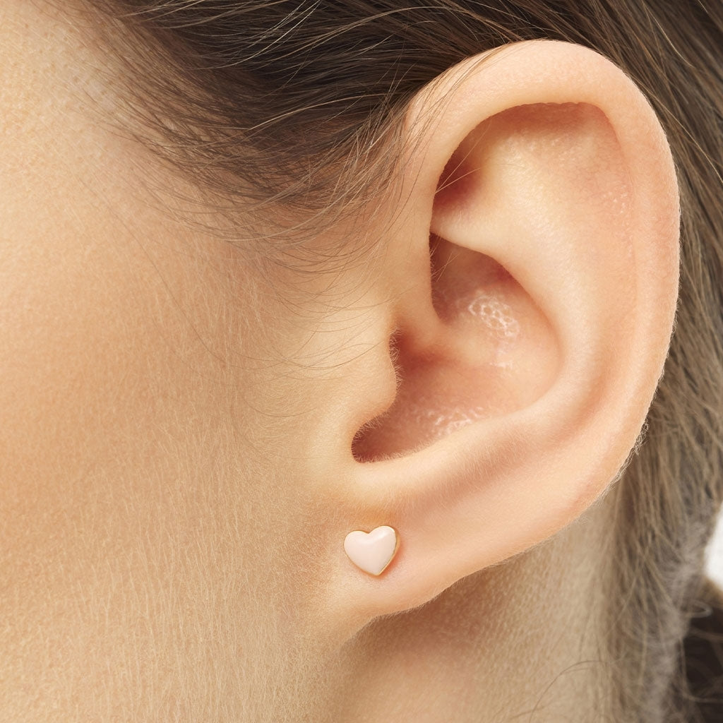 LULU Copenhagen Love U earring 1 pcs Ear stud, 1 pcs Dusty Peach