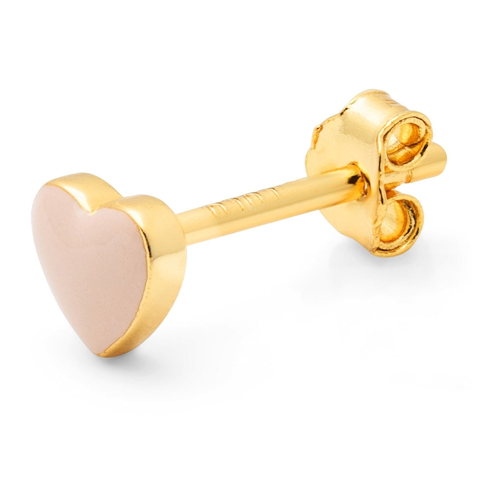 LULU Copenhagen Love U earring 1 pcs Ear stud, 1 pcs Dusty Peach