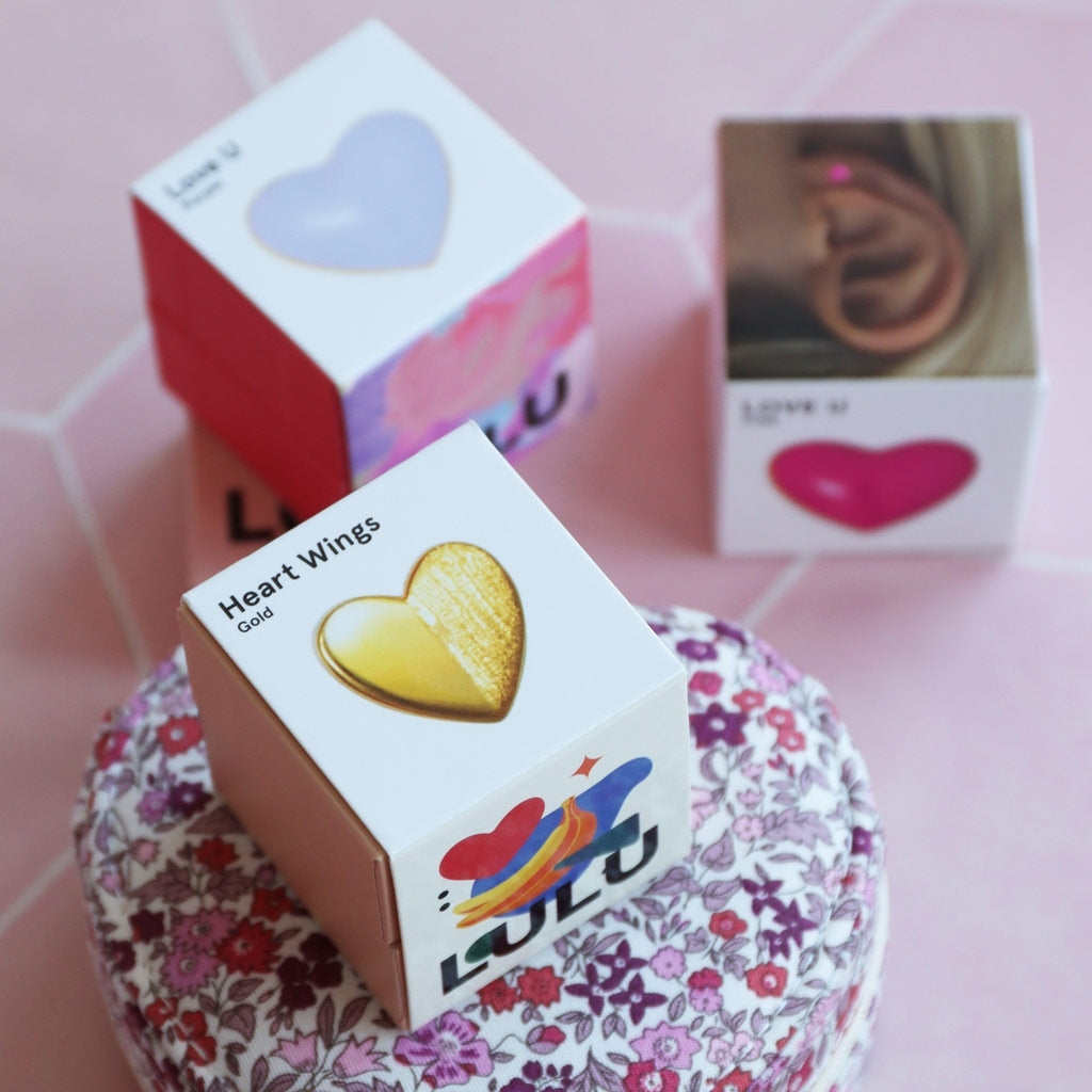 LULU Copenhagen Love U earring 1 pcs Ear stud, 1 pcs Purple