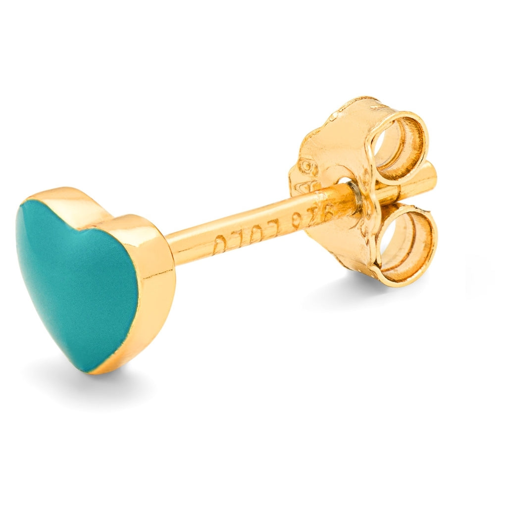 LULU Copenhagen Love U earring 1 pcs Ear stud, 1 pcs Retro Blue