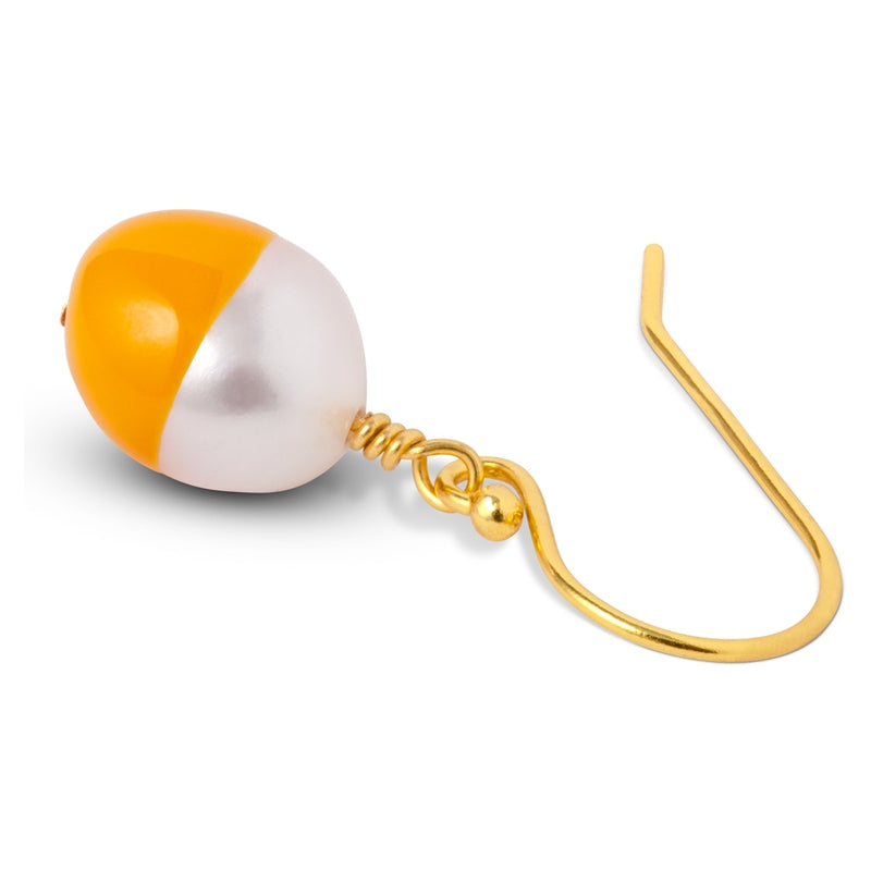 LULU Copenhagen Lulu Baroque 1 pcs Ear stud, 1 pcs Marigold