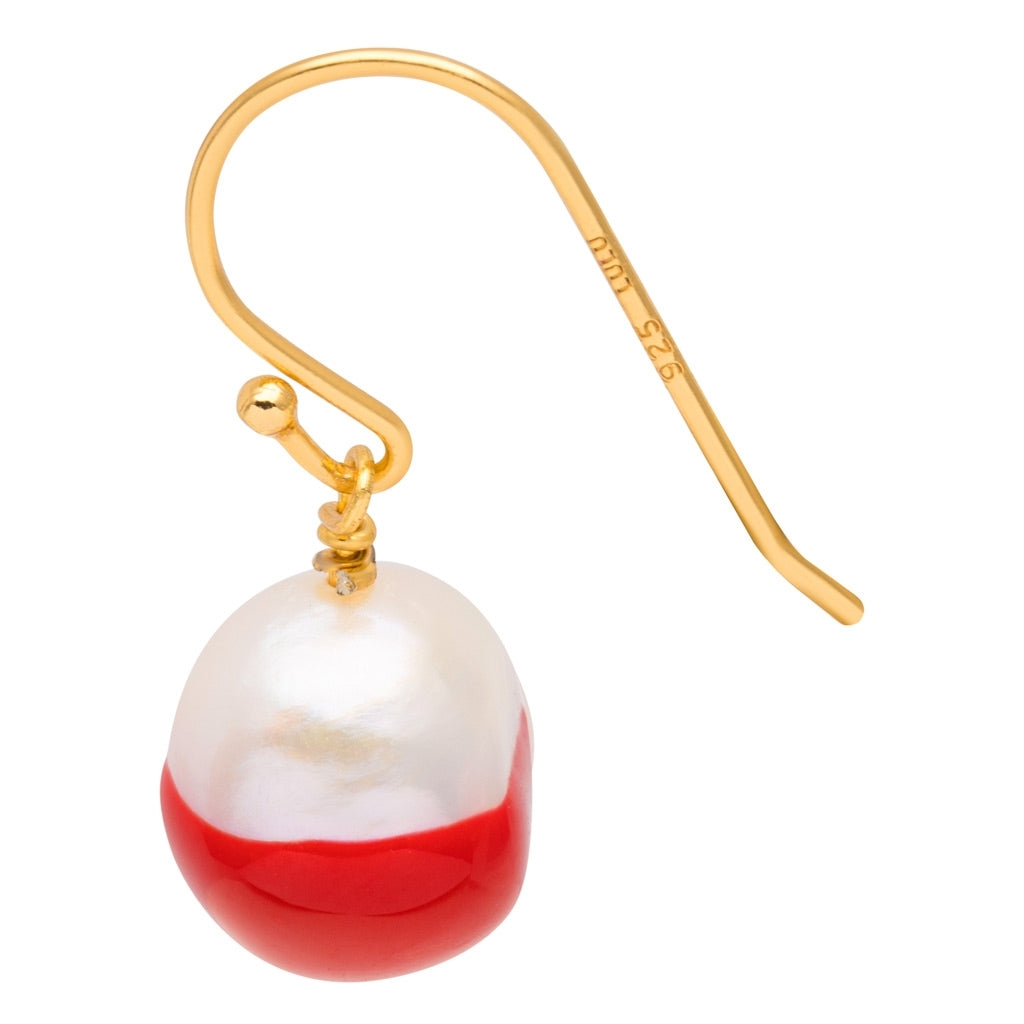 LULU Copenhagen LULU Baroque earring 1 pcs Ear stud, 1 pcs Passion Red