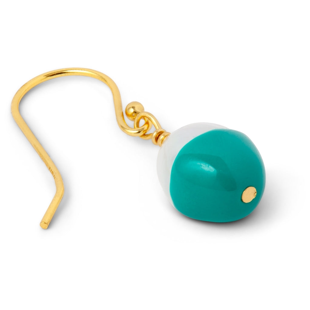 LULU Copenhagen LULU Baroque earring 1 pcs Ear stud, 1 pcs Petrol
