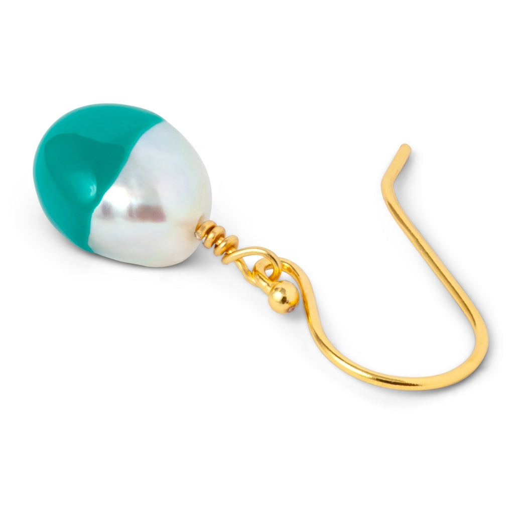 LULU Copenhagen LULU Baroque earring 1 pcs Ear stud, 1 pcs Petrol