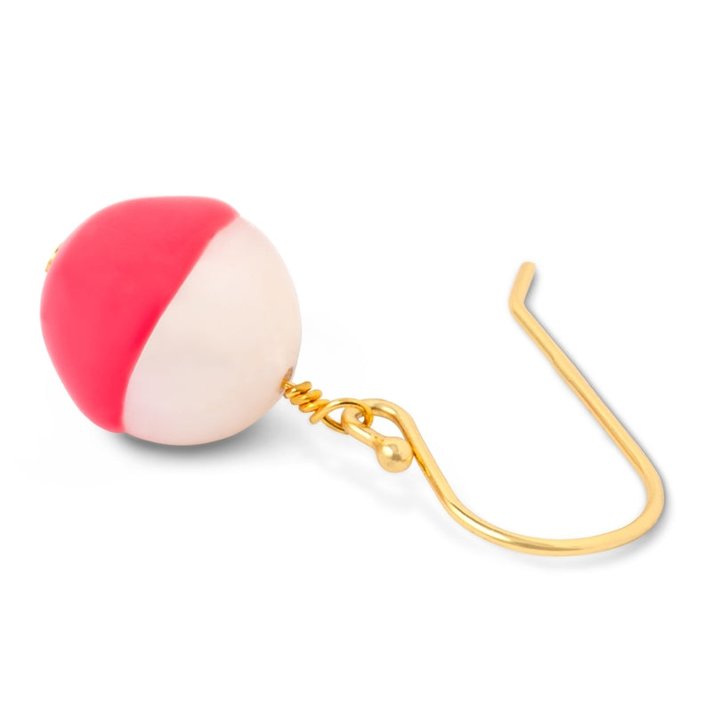 LULU Copenhagen Lulu Baroque 1 pcs Ear stud, 1 pcs Pink Coral