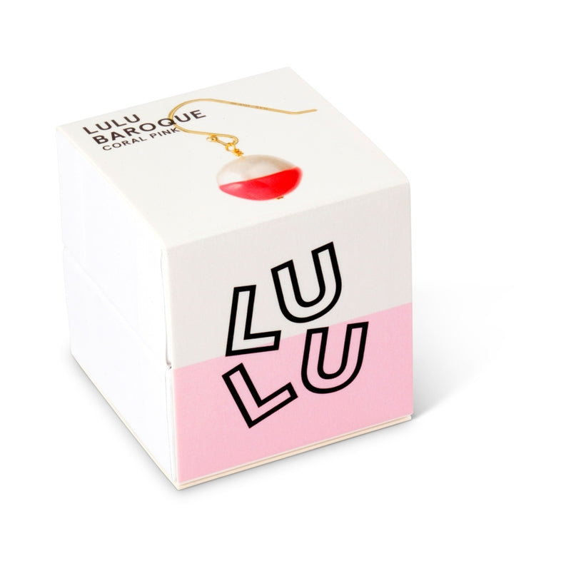 LULU Copenhagen Lulu Baroque 1 pcs Ear stud, 1 pcs Pink Coral