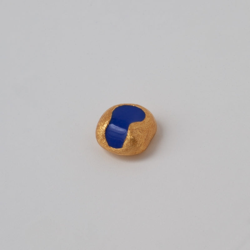 LULU Copenhagen Magic Stone 1 pcs gold plated Ear stud, 1 pcs Dazzling Blue